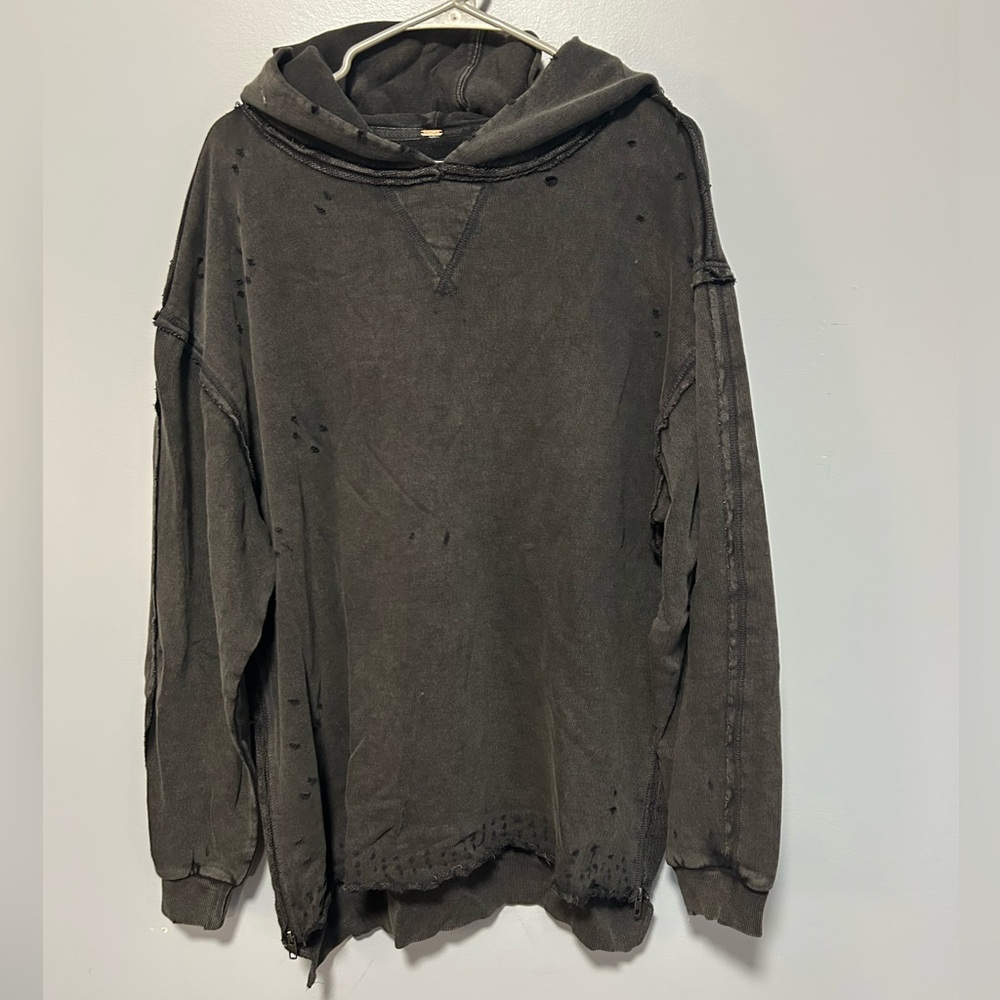 NWOT Free people distressed hoodie